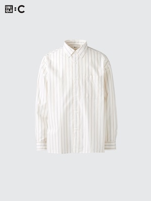 Broadcloth Oversized Shirt | Striped