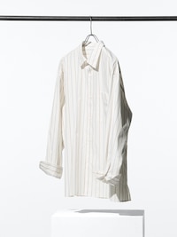 Broadcloth Oversized Shirt (Stripe)