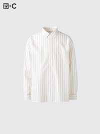 Broadcloth Oversized Shirt (Stripe)