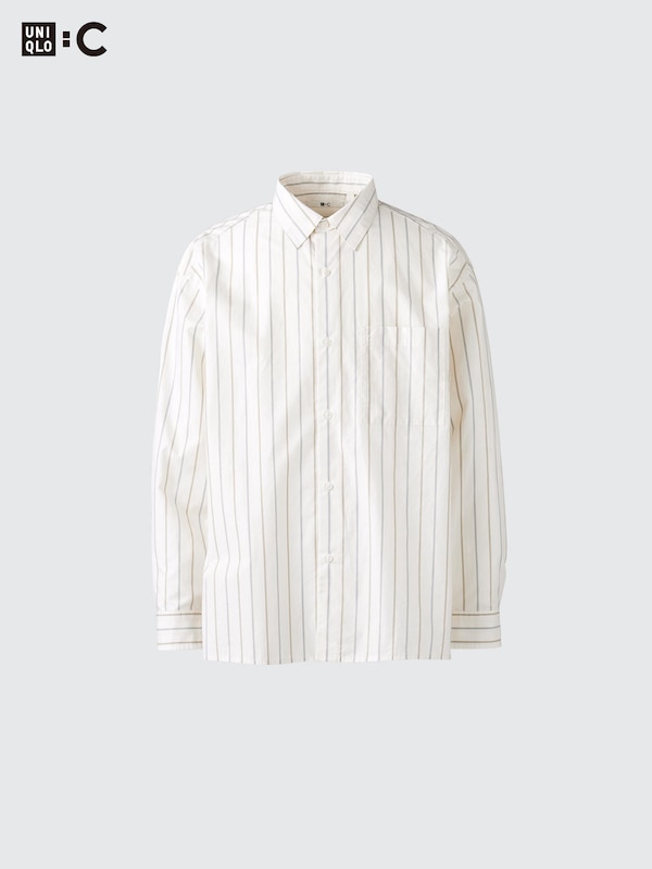 Broadcloth Oversized Shirt | Striped