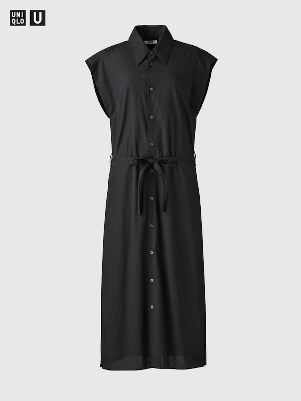Cotton Shirt Dress | Sleeveless
