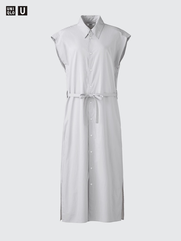 Cotton Shirt Dress | Sleeveless