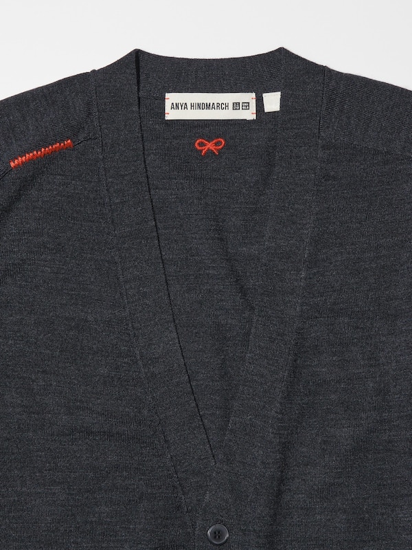 MERINO OVERSIZED V NECK CARDIGAN