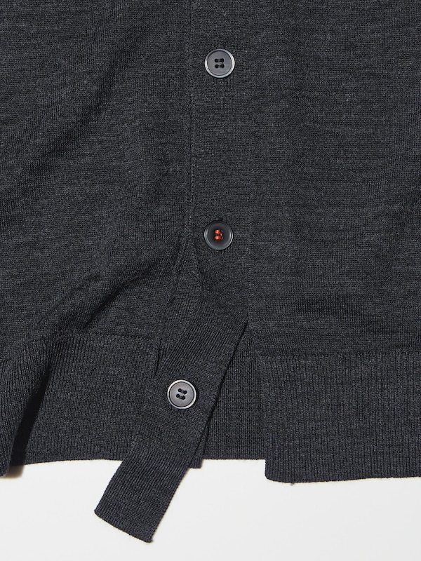 MERINO OVERSIZED V NECK CARDIGAN