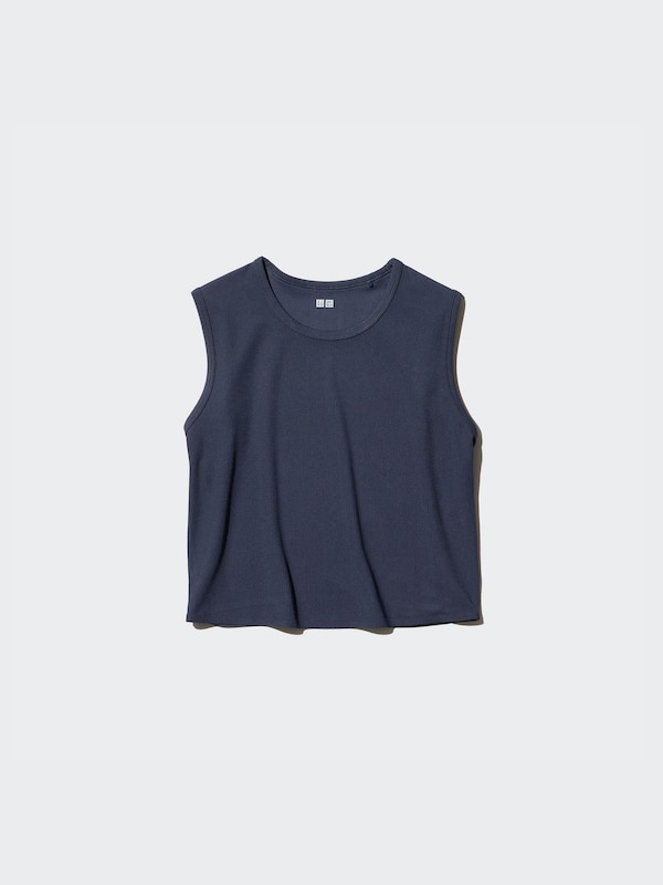 AIRism Soft Ribbed T-Shirt | Sleeveless