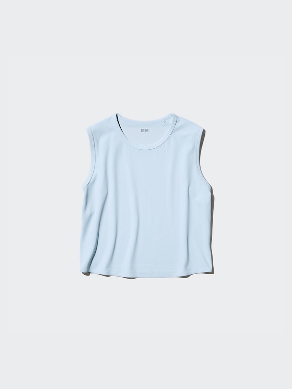 AIRism Soft Ribbed T-Shirt | Sleeveless