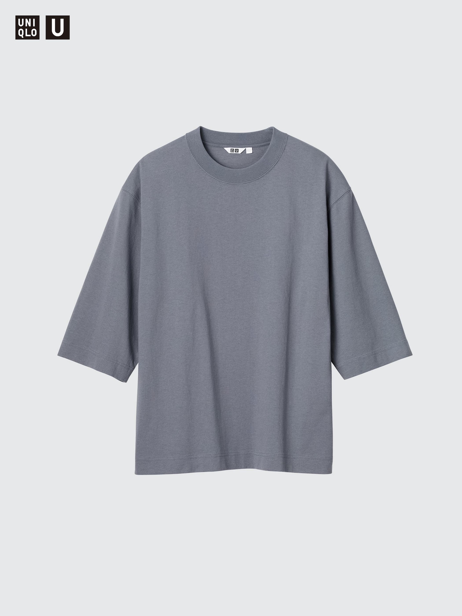 Men's Crew Neck T-Shirt (3/4 Sleeve) | UNIQLO LU