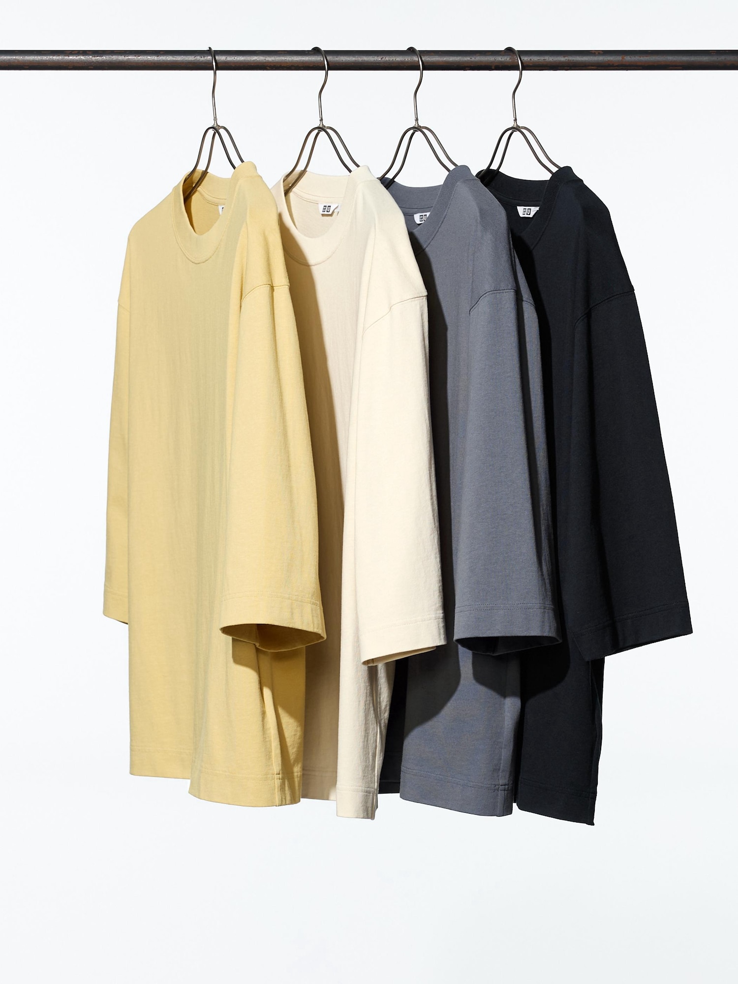 Men's Crew Neck T-Shirt (3/4 Sleeve) | UNIQLO LU