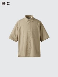 Broadcloth Oversized Shirt | Short Sleeve
