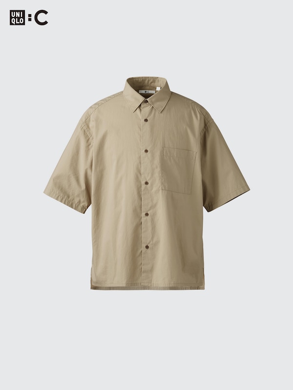 Broadcloth Oversized Shirt | Short Sleeve