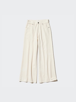 Drapey Wide Flare Jeans