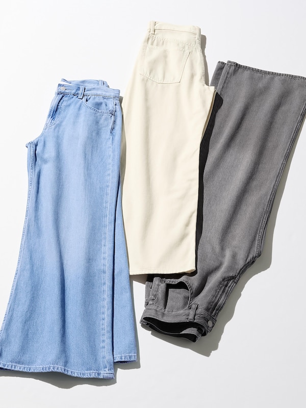Drapey Wide Flare Jeans