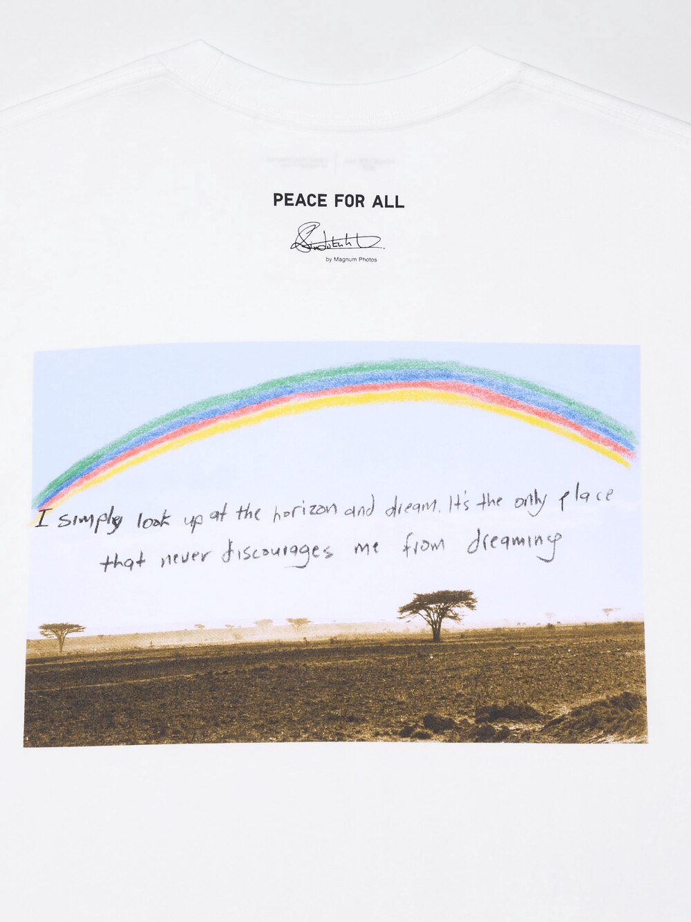 Uniqlo PEACE FOR ALL Graphic T-Shirt | Lindokuhle Sobekwa — фото 5