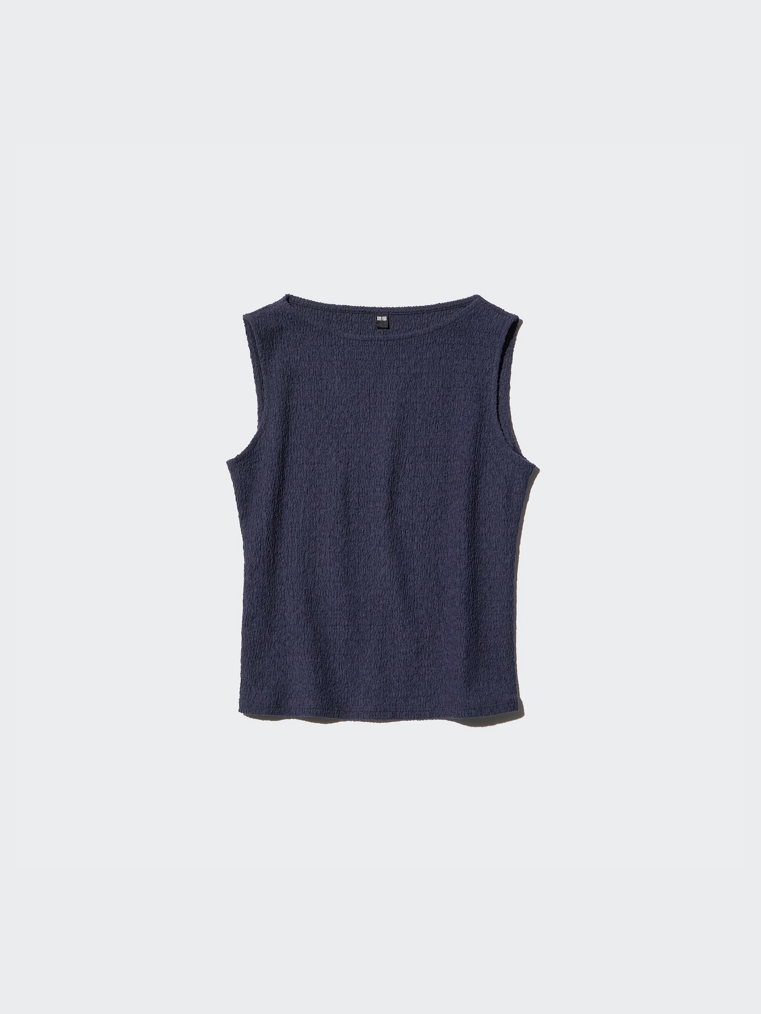 Women's Shirring Boat Neck Sleeveless T-Shirt | UNIQLO DE