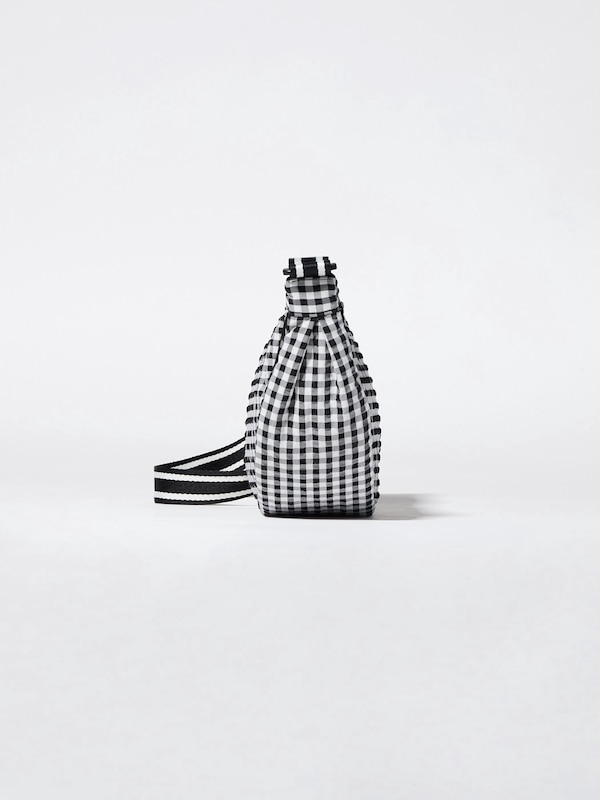 Round Mini Shoulder Bag | Gingham