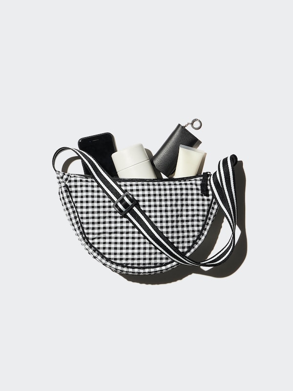 Round Mini Shoulder Bag | Gingham