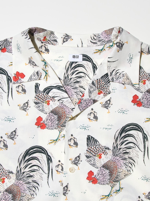 ITO-JAKUCHU Short Sleeved Shirt (Open Collar)