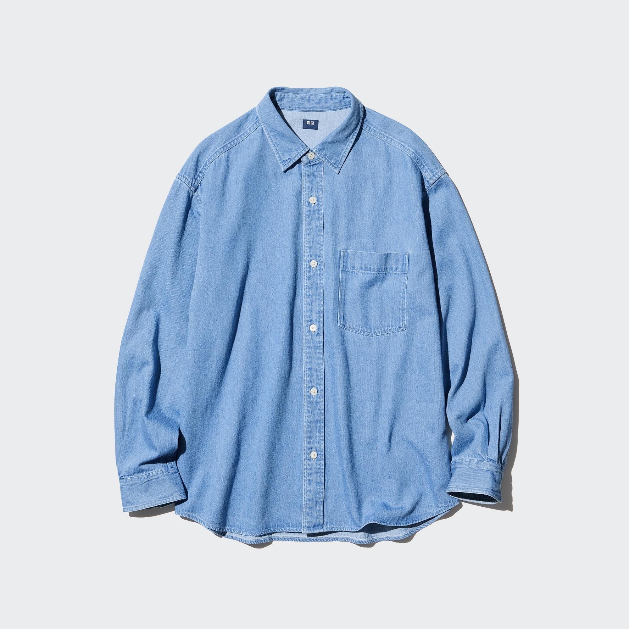 DENIM OVERSHIRT LONG SLEEVE