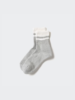 Striped Pile Half Socks