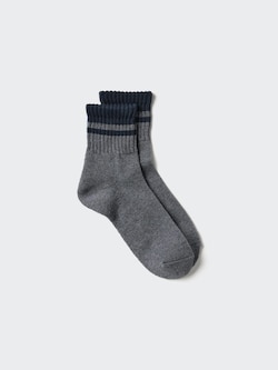 Striped Pile Half Socks