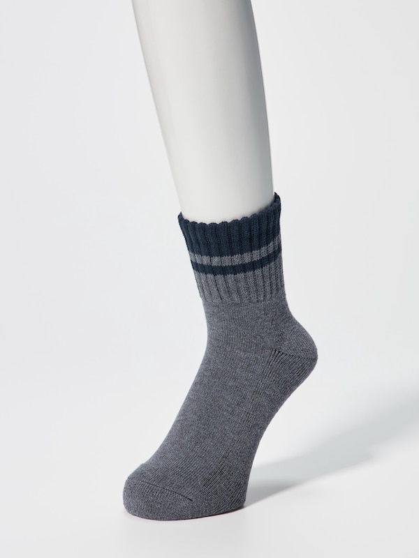 Striped Pile Half Socks
