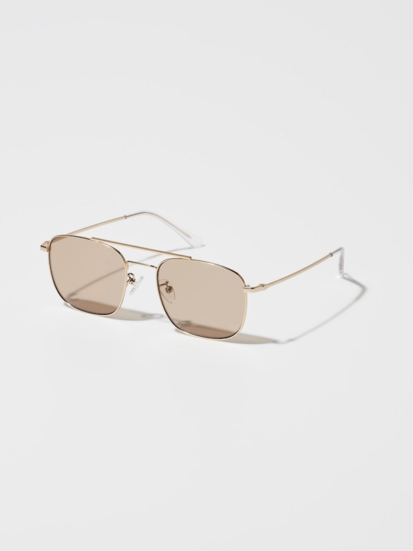 Double Bridge Metal Sunglasses