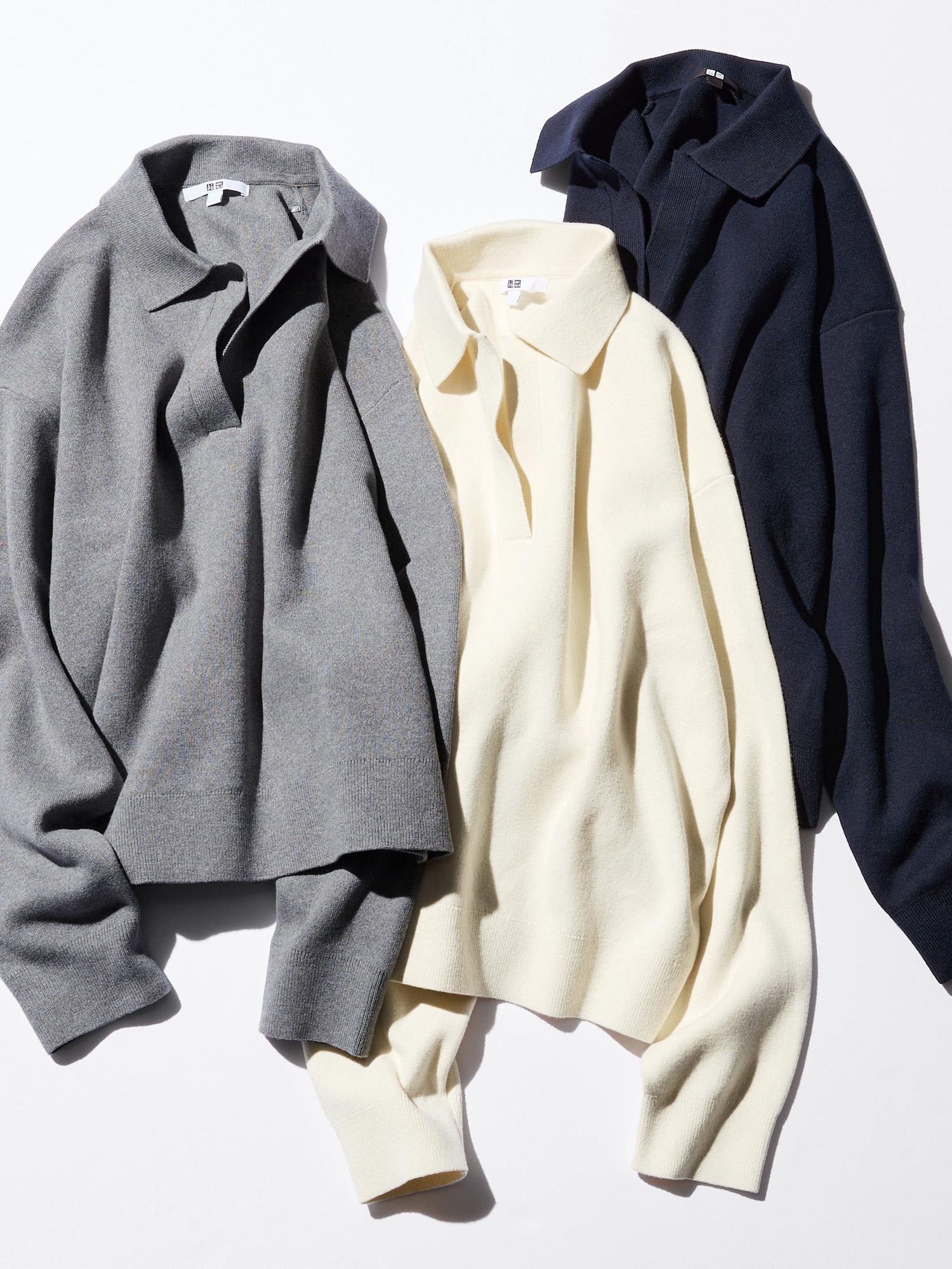 Smooth Cotton Relaxed Polo Sweater - thumbnail 2