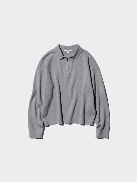 เสื้อสเวตเตอร์ โปโล ทรงหลวม