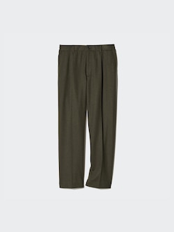 Pleated Wide Trousers (Brushed Jersey)
