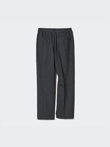 Pleated Wide Pants Brushed Jersey