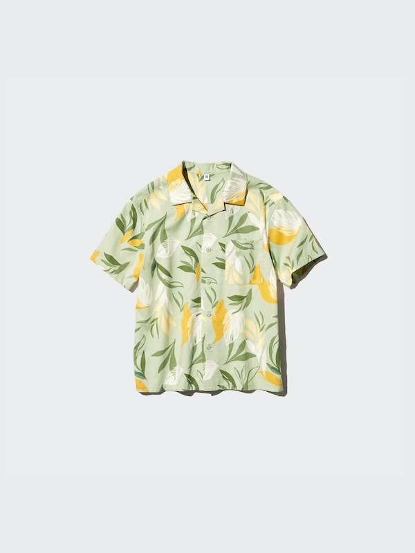 Open Collar Shirt | Short Sleeve | Printed