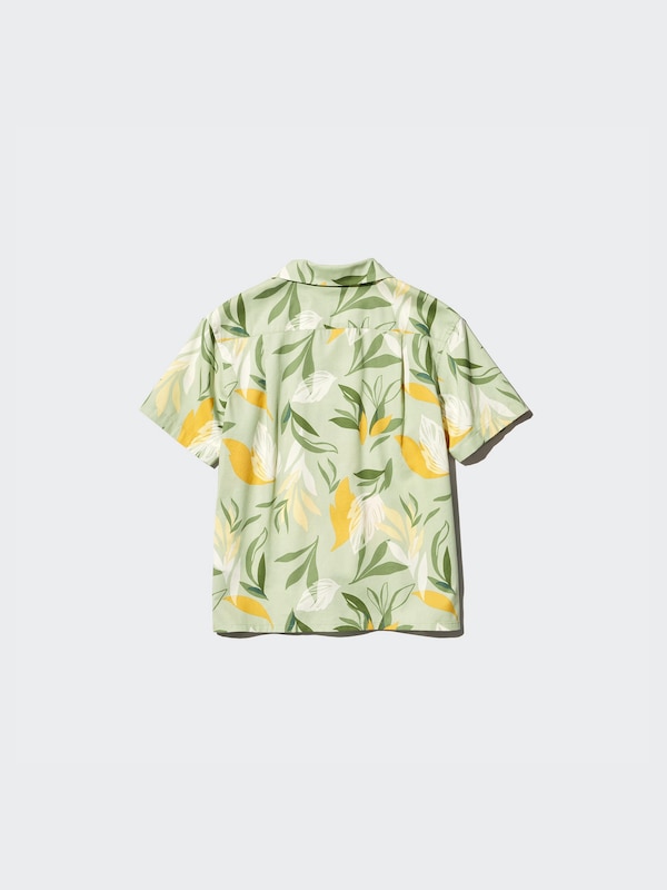 Open Collar Shirt | Short Sleeve | Printed
