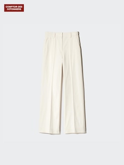 Cotton Straight Trousers