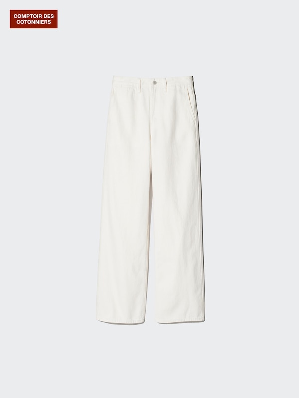 Cotton Linen Straight Trousers