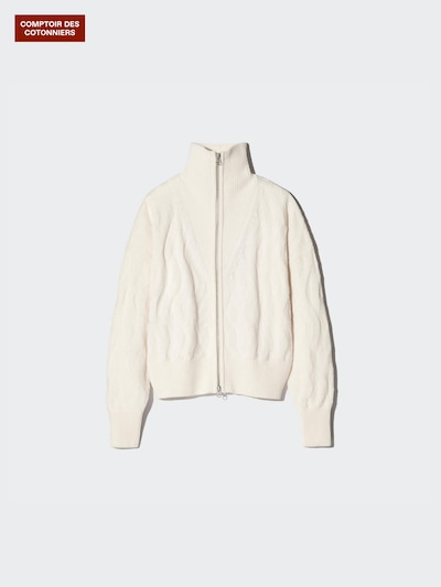 Merino Zip Cardigan