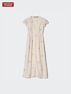 Light Rayon Dress (Print, Long)