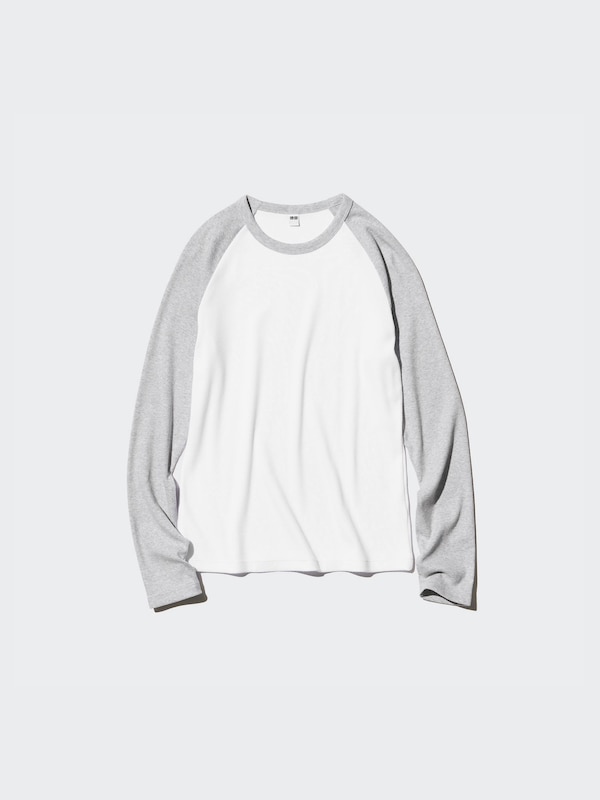 Soft Ribbed Raglan T-Shirt | Long Sleeve