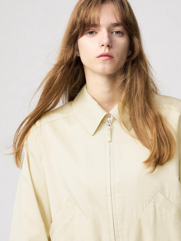 Zip Up Short Blouson