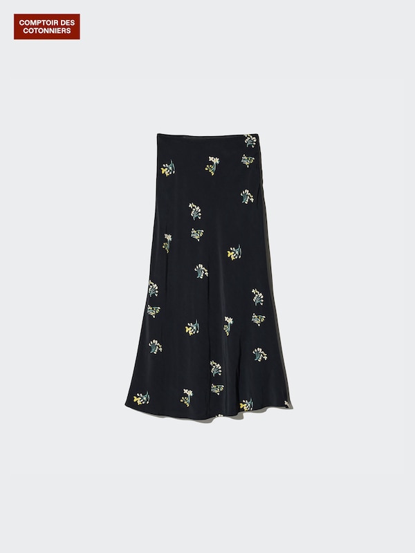 Rayon Skirt (Long, Printed)