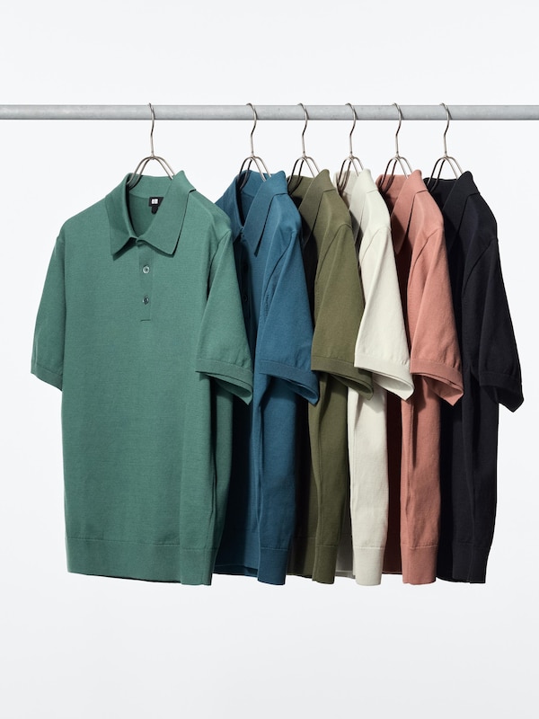 Washable Knit Polo Jumper (Short Sleeve)