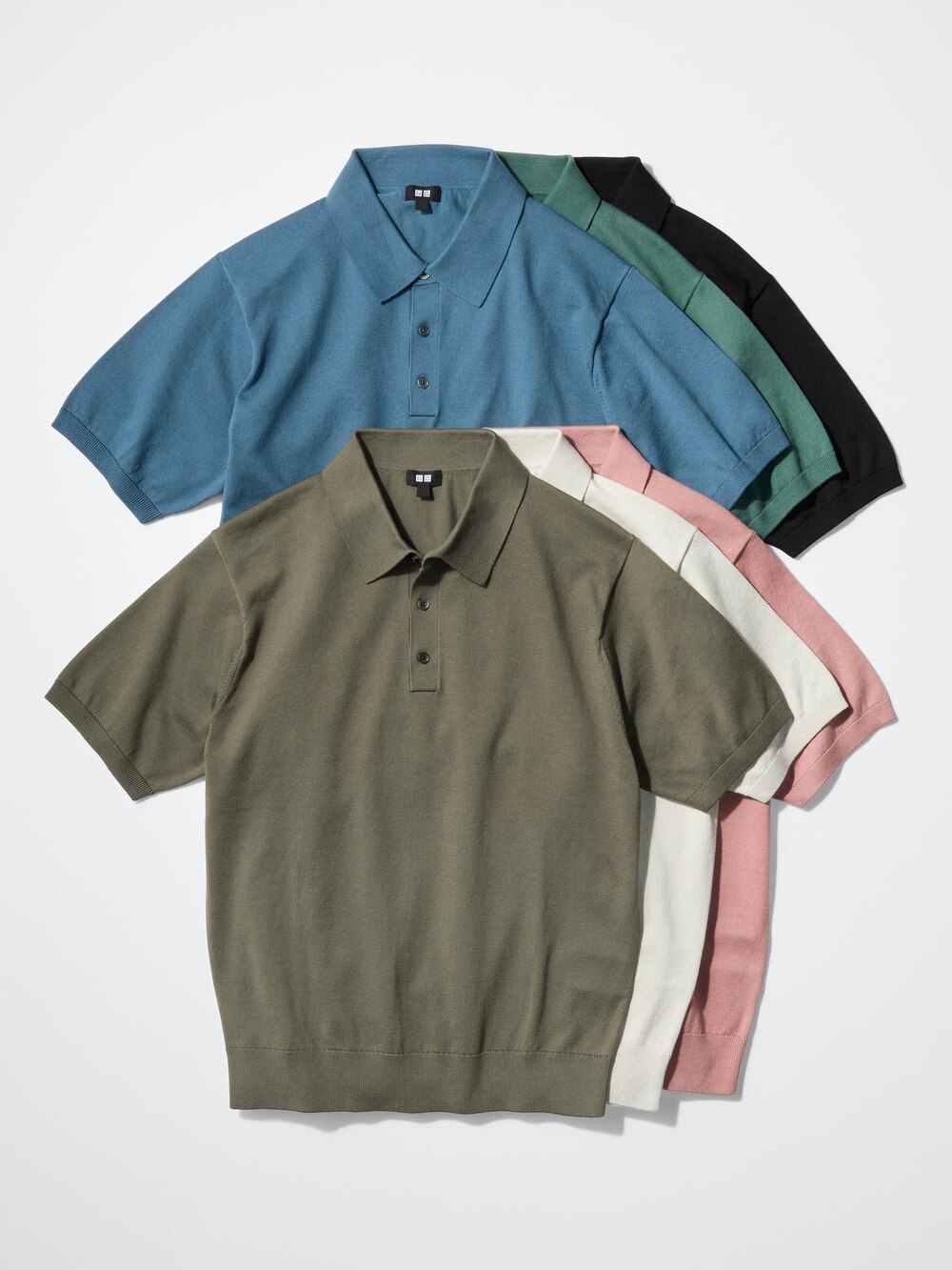 Uniqlo Washable Knitted Polo Sweater | Short Sleeve — фото 3