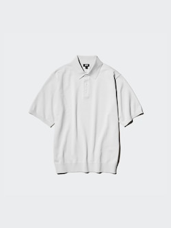 Washable Knitted Polo Sweater | Short Sleeve