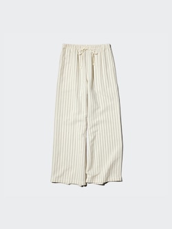 Linen Blend Easy Pants | Striped