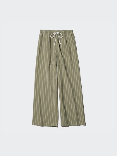 Linen Blend Easy Pants | Striped