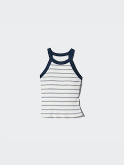 Halter Neck Bra Top | Striped