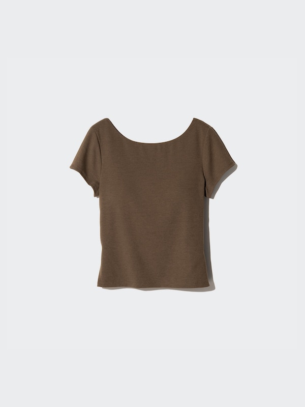 AIRism Cotton Low Back Bra T-Shirt