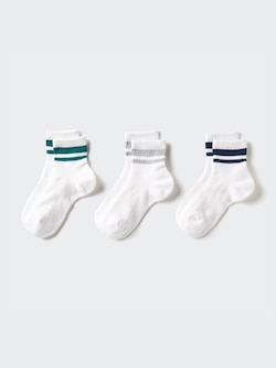 CHAUSSETTES DOUBLÉES MI-COURTES | 3 PAIRES