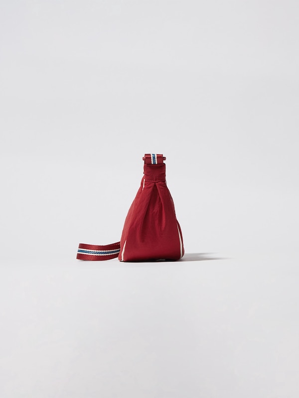 Round Mini Shoulder Bag | Striped