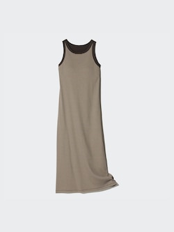 Ribbed Bra Dress (Sleeveless, Stripe)