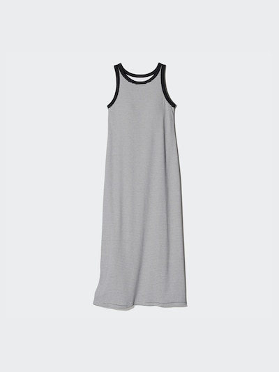 Ribbed Sleeveless Bra Dress | Striped